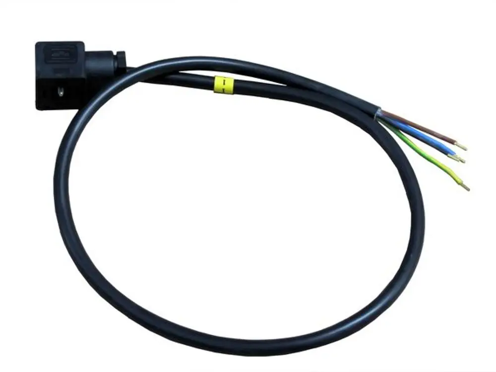 Anschlussleitung mit Stecker und mehreren kunststoffummantelten Drähten in verschiedenen Farben, hergestellt von Bosch.